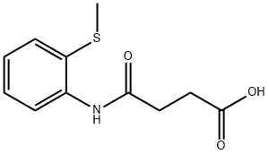 4-氧代-4-[[2-(甲巯基)苯基]氨基]丁酸 结构式