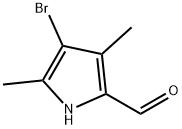 4-溴-3,5-二甲基-1H-吡咯-2-甲醛 结构式