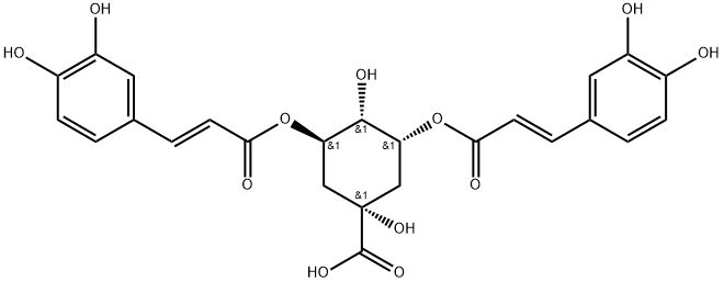 (-)-3,5-二咖啡酰奎宁酸 结构式