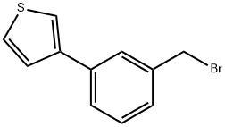 3-[3-(BROMOMETHYL)PHENYL]THIOPHENE 结构式