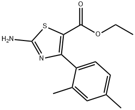 2-AMINO-4-(2,4-DIMETHYLPHENYL)-5-THIAZOLECARBOXYLIC ACID ETHYL ESTER 结构式