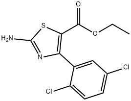 2-AMINO-4-(2,5-DICHLOROPHENYL)-5-THIAZOLECARBOXYLIC ACID ETHYL ESTER 结构式