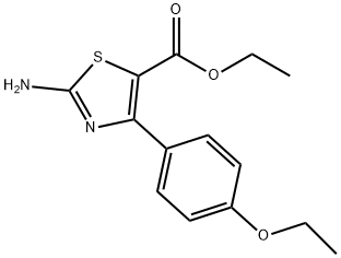 2-AMINO-4-(4-ETHOXYPHENYL)-5-THIAZOLECARBOXYLIC ACID ETHYL ESTER 结构式