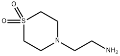 4-(2-氨乙基)硫代吗啉-1,1-二氧化物 结构式