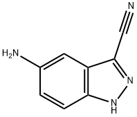 5-氨基-1H-吲唑-3-甲腈 结构式