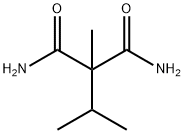 Malonamide,  2-isopropyl-2-methyl-  (7CI) 结构式