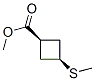 Cyclobutanecarboxylic acid, 3-(methylthio)-, methyl ester, cis- (9CI) 结构式