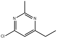 4-氯-6-乙基-2-甲基嘧啶 结构式