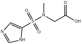 2-(3H-咪唑基-4-基磺酰基-甲基-氨基)乙酸 结构式