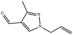 1-烯丙基-3-甲基-1H-吡唑-4-甲醛 结构式