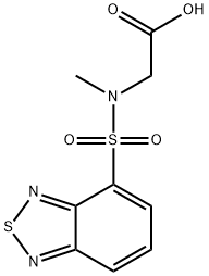 2-(2,1,3-苯并噻二唑-7-基磺酰基-甲基-氨基)乙酸 结构式