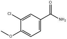 3-氯-4-甲氧基苯甲酰胺 结构式