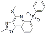 Oxazolo[4,5-c]quinoline,  2-methyl-4-(methylthio)-6-(phenylsulfonyl)- 结构式