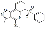 Isoxazolo[4,5-c]quinoline,  3-methyl-4-(methylthio)-6-(phenylsulfonyl)- 结构式