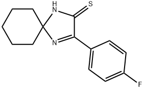 3-(4-氟苯基)-1,4-二氮杂螺[4.5]癸烷-3-烯-2-硫酮 结构式