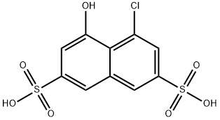 4-chloro-5-hydroxynaphthalene-2,7-disulphonic acid  结构式