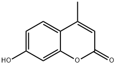 7-羟基-4-甲基香豆素 结构式