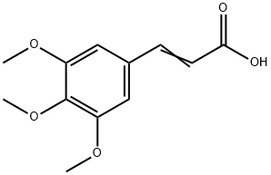 3,4,5-三甲氧基肉桂酸 结构式