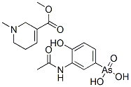 (3-ACETAMIDO-4-HYDROXYPHENYL)ARSONIC ACID,METHYL 1-METHYL-3,6-DIHYDRO-2H-PYRIDINE-5-CARBOXYLATE 结构式