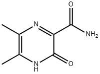 5,6-二甲基-3-氧代-3,4-二氢吡嗪-2-羧酰胺 结构式