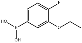 3-乙氧基-4-氟苯硼酸 结构式