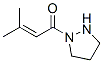 2-Buten-1-one,  3-methyl-1-(1-pyrazolidinyl)- 结构式