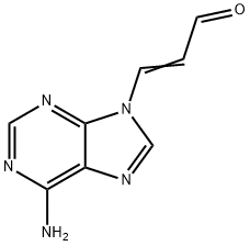 9-(3-oxoprop-1-enyl)adenine 结构式