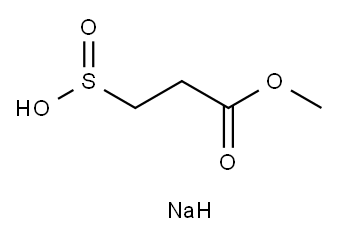 3-甲氧基-3-氧代丙烷亚磺酸钠 结构式