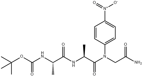 BOC-ALA-ALA-GLY-PNA 结构式