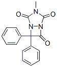 1,3,5-Triazabicyclo3.2.0heptane-2,4,6-trione, 3-methyl-7,7-diphenyl- 结构式