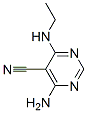 5-Pyrimidinecarbonitrile,  4-amino-6-(ethylamino)- 结构式