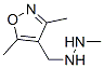 Isoxazole, 3,5-dimethyl-4-[(2-methylhydrazino)methyl]- (7CI) 结构式