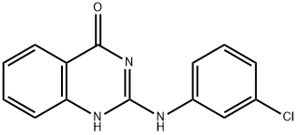 2-((3-CHLOROPHENYL)AMINO)QUINAZOLIN-4(3H)-ONE 结构式