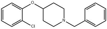 1-苄基-4-(2-氯苯氧基)哌啶 结构式