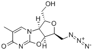 1ALPHA-DEOXY-1ALPHA-AZIDO-4ALPHA-DEOXY-4ALPHA-(THYMIN-1-YL)-2,3ALPHA:2ALPHA,5ALPHA-DIANHYDRO-L-ALTRITOL 结构式