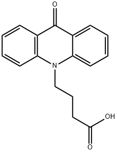 9-Oxo-10(9H)-acridinebutanoic acid 结构式