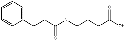 4-[(3-phenylpropanoyl)amino]butanoic acid 结构式