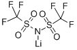 双三氟甲烷磺酰亚胺锂 结构式