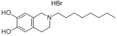 6,7-ISOQUINOLINEDIOL, 1,2,3,4-TETRAHYDRO-2-OCTYL-, HYDROBROMIDE 结构式