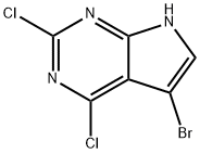 5-溴-2,4-二氯-7H-吡咯并[2,3-D]嘧啶 结构式