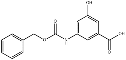 3-(CBZ-氨基)-5-羟基苯甲酸 结构式