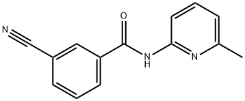 3-cyano-N-(6-methylpyridin-2-yl)benzamide 结构式