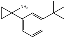 Cyclopropanamine, 1-[3-(1,1-dimethylethyl)phenyl]- 结构式