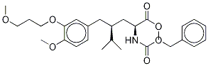 (ΑS,ΓS)-4-甲氧基-3-(3-甲氧基丙氧基)-Γ-(1-甲基乙基)-Α-[(苯基甲氧基)羰基]氨基]苯戊酸甲基酯 结构式