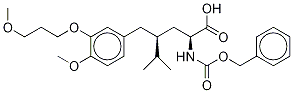 (ΑS,ΓS)-4-甲氧基-3-(3-甲氧基丙氧基)-Γ-(1-甲基乙基)-Α-[(苯基甲氧基)羰基]氨基]苯戊酸 结构式