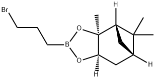 (3AS,4S,6S,7AR)-2-(3-溴丙基)-3A,5,5-三甲基六氢-4,6-甲基苯并[D][1,3,2]二氧杂硼烷 结构式