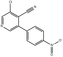 4-Pyridinecarbonitrile,  3-chloro-5-(4-nitrophenyl)- 结构式