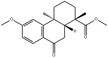 (1S,4aS)-6-Methoxy-1,4a-diMethyl-9-oxo-1,2,3,4,4a,9,10,10a-octahydrophenanthrene-1-carboxylic acid 结构式