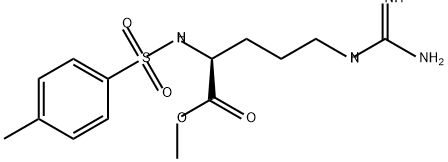 N-[(4-甲基苯基)磺酰基]-L-精氨酸甲酯 结构式