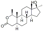 2-Oxa-5.alpha.-androstan-3-one, 17.beta.-hydroxy-1.beta.,17-dimethyl- 结构式